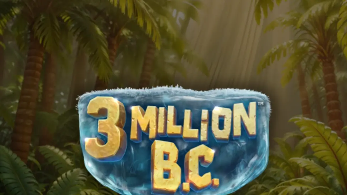 Interface do slot 3 Million B.C. com tema da Era da Pedra